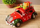 1:16 Scale Christmas Gift Red Retro Tinplate VW Beetle Model