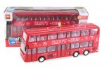 Happy Bus Theme Red Kids Plastic Double Decker Bus Toy