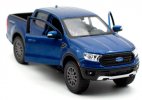 1:27 Scale Blue / Orange Maisto Diecast 2019 Ford Ranger Model