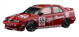 Red 1:43 Scale HPI Diecast 1994 Alfa Romeo 155 TS Model