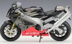 Welly Black / White 1:10 Diecast Aprilia RSV 1000R Model