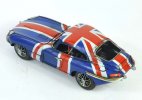 Handmade Blue Medium Scale Tinplate 1961 Jaguar E-Type Model