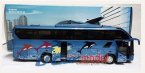 Blue 1:42 Scale Die-Cast Golden Dragon Higer H92 Tour Bus Model