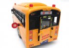 Yellow Kids Sound And Light Plastic School Bus Toy