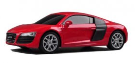 Red / White 1:24 Scale Full Function Kids Welly R/C Audi R8 Toy