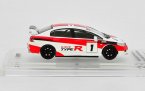 White-Red 1:64 Scale Diecast Honda Civic Type R FD2 Model