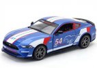 Blue 1:34 Scale Kids NO.54 Diecast 2018 Ford Mustang GT Toy