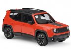 1:24 Scale White / Yellow/ Red Welly Diecast Jeep Renegade Model