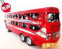 Large Scale Kids Red / Blue Double Decker City Bus Toy