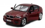 Wine Red / Black 1:18 Scale Bburago Diecast BMW X6 M Model