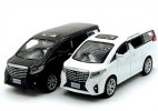 Kids Black / White 1:32 Scale Diecast Toyota Alphard MPV Toy