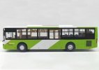 White-Green 1:64 Diecast King Long LQ6128GE3 City Bus Model