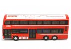 Red Kids Diecast KMB Volvo B9TL Wright Double Decker Bus Toy