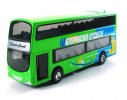 Red / Pink / Green Alloy Double Decker Tour Bus