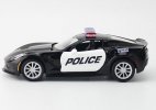 Black 1:36 Police Diecast Chevrolet Corvette C7 Grand Sport Toy