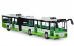 Large Scale Green /Orange / Blue Kid Diecast Articulated Bus Toy