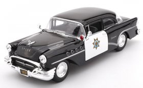 1:26 Black Maisto Police Diecast 1955 Buick Century Model