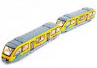 Kids Blue /Red /Yellow /Green Diecast City Articulated Tram Toy