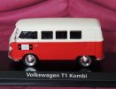 Red-White 1:43 Scale NOREV Diecast VW T1 Kombi Bus Model