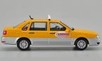 1:43 Yellow Diecast VW Santana Vista ShangHai Taxi Car Model