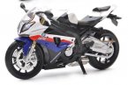 Blue / Red / White 1:12 Scale Diecast BMW S1000RR Motorcycle