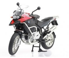 Kids 1: 9 Scale Gray / White / Red BMW R1200GS Motor Toy