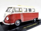 1:18 Scale Blue / Green / Red Diecast 1962 VW Bus Model