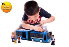 Hot Selling Large Scale Long Bus Carriages Super Tour Bus Toy