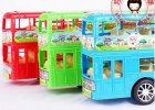 Kids Large Scale Red / Blue / Green Xiyangyang Double Decker Bus