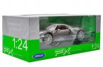 Gray 1:24 Scale Welly Diecast Porsche 918 Spyder Model