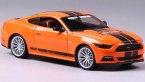 Orange 1:24 Scale Maisto Diecast 2015 Ford Mustang GT Model