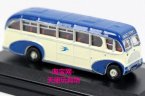 White-Blue Mini Oxford Die-Cast Burlingham Sunsaloon Bus Model