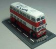 1:76 Scale White-red Corgi NO. 101 Double-decker Bus Model