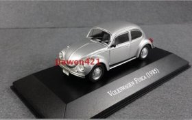 1:43 Scale Silver IXO Diecast VW Fusca 1985 Car Model