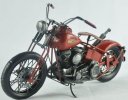 Handmade Wine Red Medium Scale Tinplate Harley Davidson Model