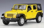 Red /Yellow /Army Green Maisto 2015 Diecast Jeep Wrangler Model