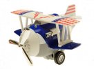 Orange / Red / Blue / Green Kids Die-Cast Biplane Toy