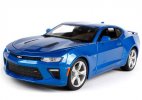 Blue / Black 1:18 Maisto Diecast 2016 Chevrolet Camaro SS Model