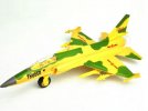 Kids Gray / Yellow / White Die-Cast JF-17 Fighter Aircraft Toy