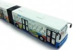 Long Size Plastic White-Blue / White-Yellow Articulated City Bus