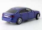 1:32 Scale Kids Blue / Black / White Diecast Audi A4 Car Toy