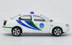 White 1:64 Scale Diecast Hyundai Elantra Model