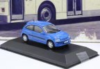 1:43 Scale Blue IXO Diecast 2000 Chevrolet Celta Model