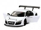 Silver / White 1:24 Scale Diecast Audi R8 LMS Model