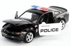 Black 1:32 Scale Kids Diecast Ford Mustang GT Police Car Toy