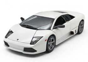 White / Orange 1:18 Scale Diecast Lamborghini Murcielago Model