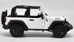 White / Orange 1:18 Scale Maisto Diecast Jeep Wrangler Model