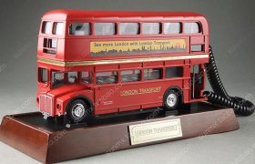 1:43 Scale Red Double Decker London Bus Model