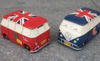 Red / Blue Resin Saving Box VW Bus Model