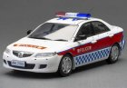 White-Red 1:43 Vitesse Hong Kong Police Diecast Mazda 6 Model